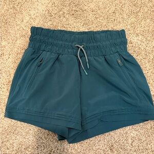 Athleta Girl Teal Shorts - Like New, Size XL/14